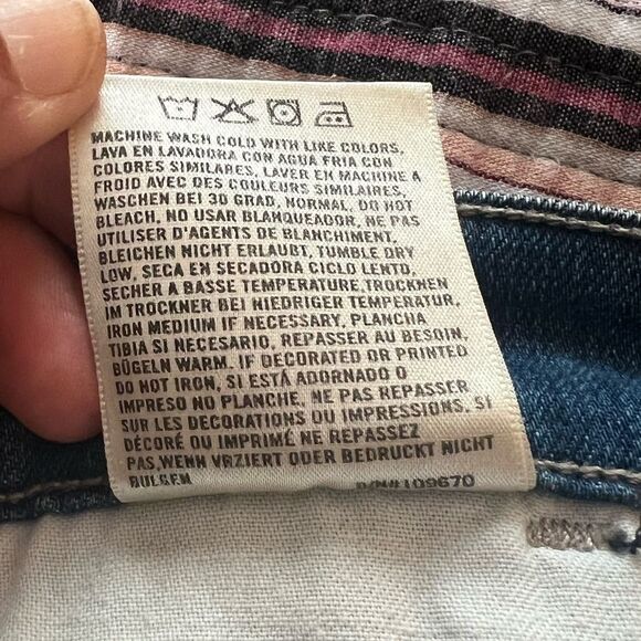 Citizens of Humanity Dani Cropped Straight Leg Jeans Size 27 Cuffed Medium Wash - Picture 11 of 11